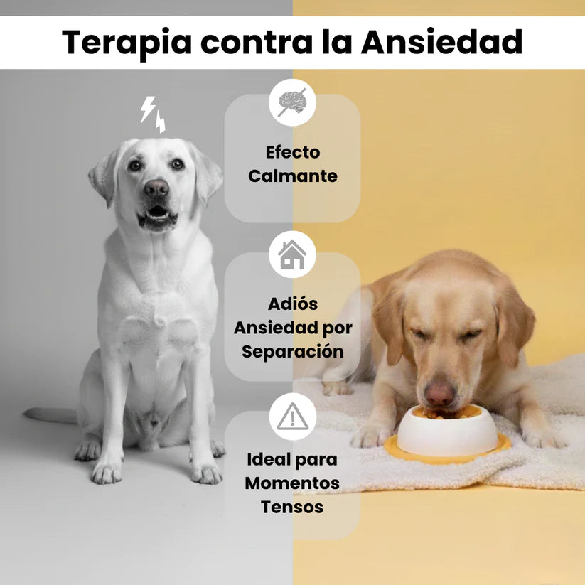 Comedero giratorio para mascotas