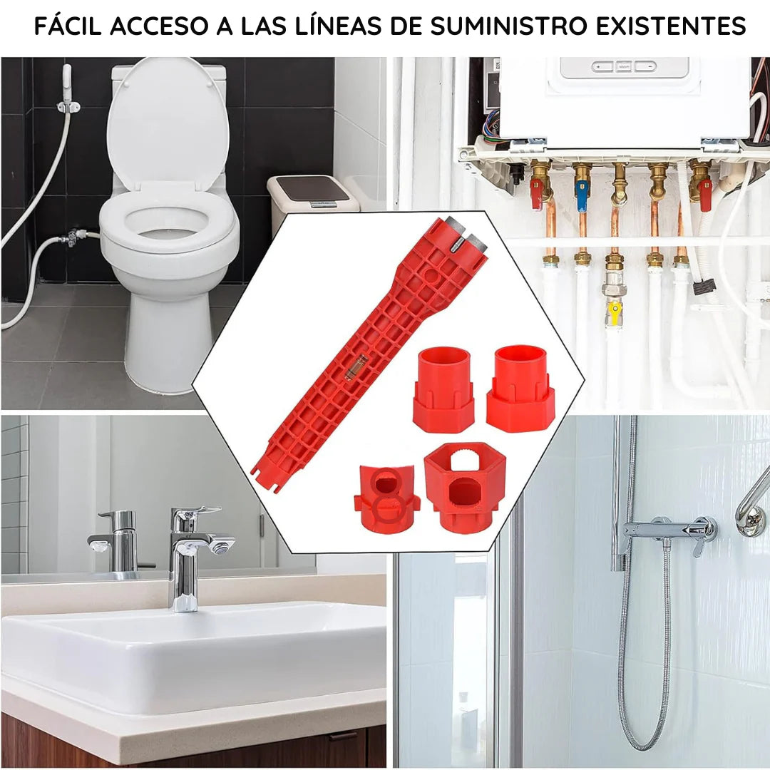 Herramienta 14 en 1 baños y fregaderos