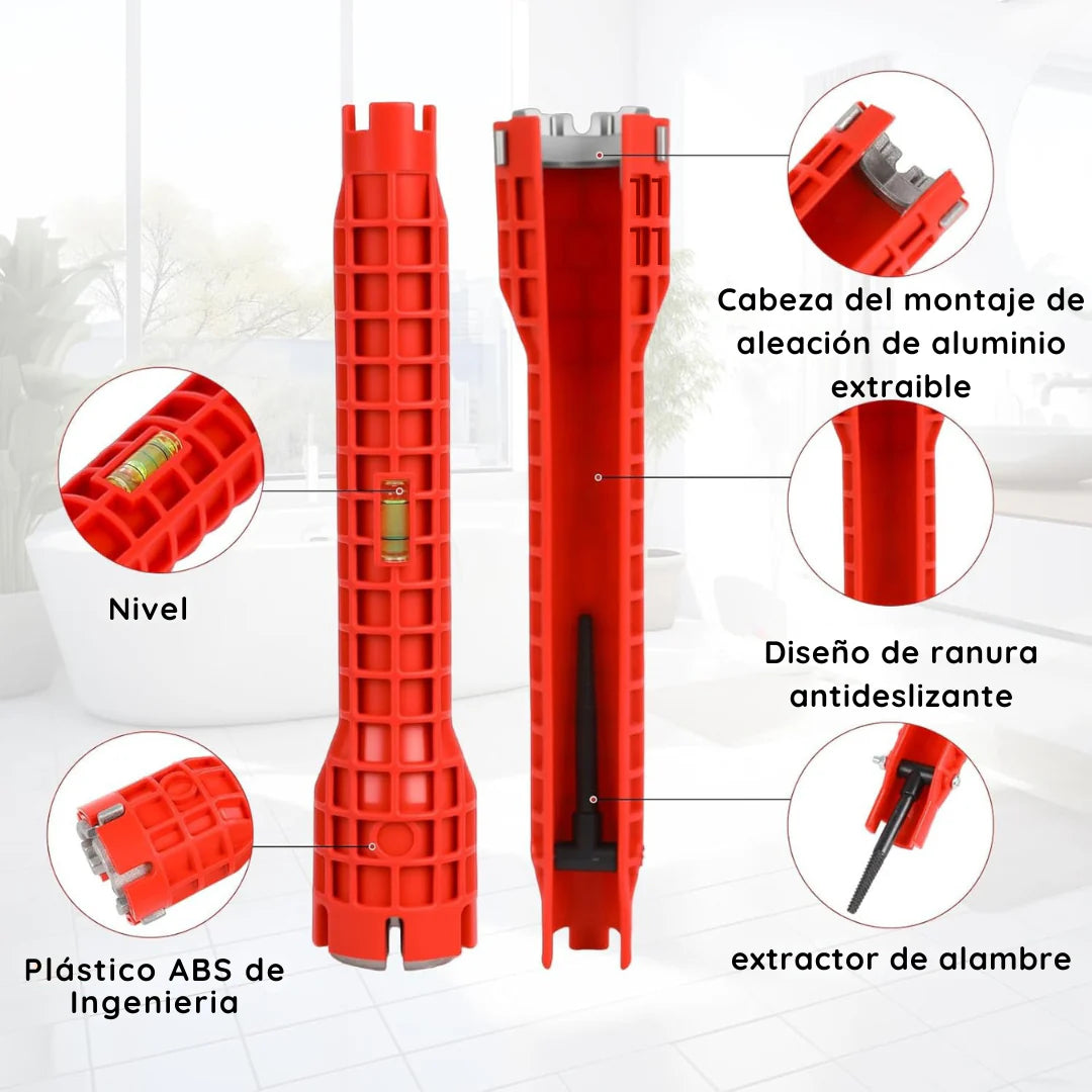 Herramienta 14 en 1 baños y fregaderos