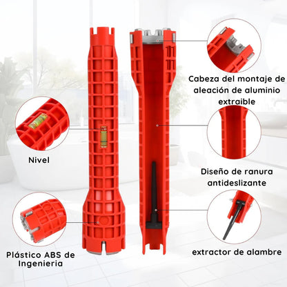 Herramienta 14 en 1 baños y fregaderos