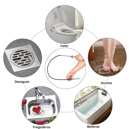 🔥 2x1 🔥 Desatascador PRO - El Mas Eficiente Para Desagües y Tuberías